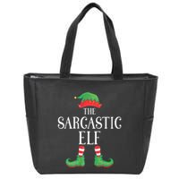 Sarcastic Elf Matching Group Xmas Funny Family Christmas Zip Tote Bag