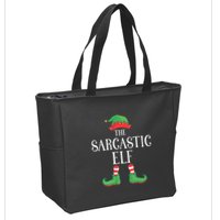 Sarcastic Elf Matching Group Xmas Funny Family Christmas Zip Tote Bag