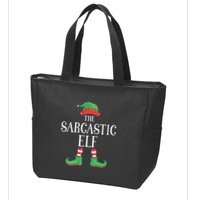Sarcastic Elf Matching Group Xmas Funny Family Christmas Zip Tote Bag