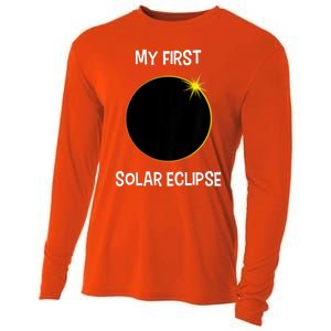 Solar Eclipse My First Solar Eclipse 2024 Eclipse Cooling Performance Long Sleeve Crew