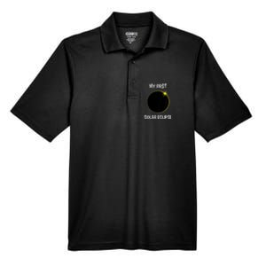 Solar Eclipse My First Solar Eclipse 2024 Eclipse Men's Origin Performance Pique Polo