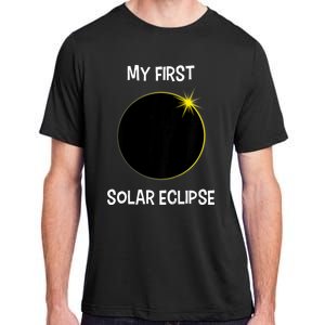 Solar Eclipse My First Solar Eclipse 2024 Eclipse Adult ChromaSoft Performance T-Shirt