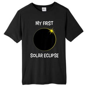 Solar Eclipse My First Solar Eclipse 2024 Eclipse Tall Fusion ChromaSoft Performance T-Shirt