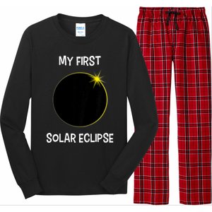 Solar Eclipse My First Solar Eclipse 2024 Eclipse Long Sleeve Pajama Set