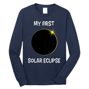 Solar Eclipse My First Solar Eclipse 2024 Eclipse Long Sleeve Shirt