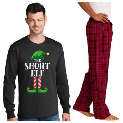 Short Elf Matching Family Group Christmas Party Long Sleeve Pajama Set