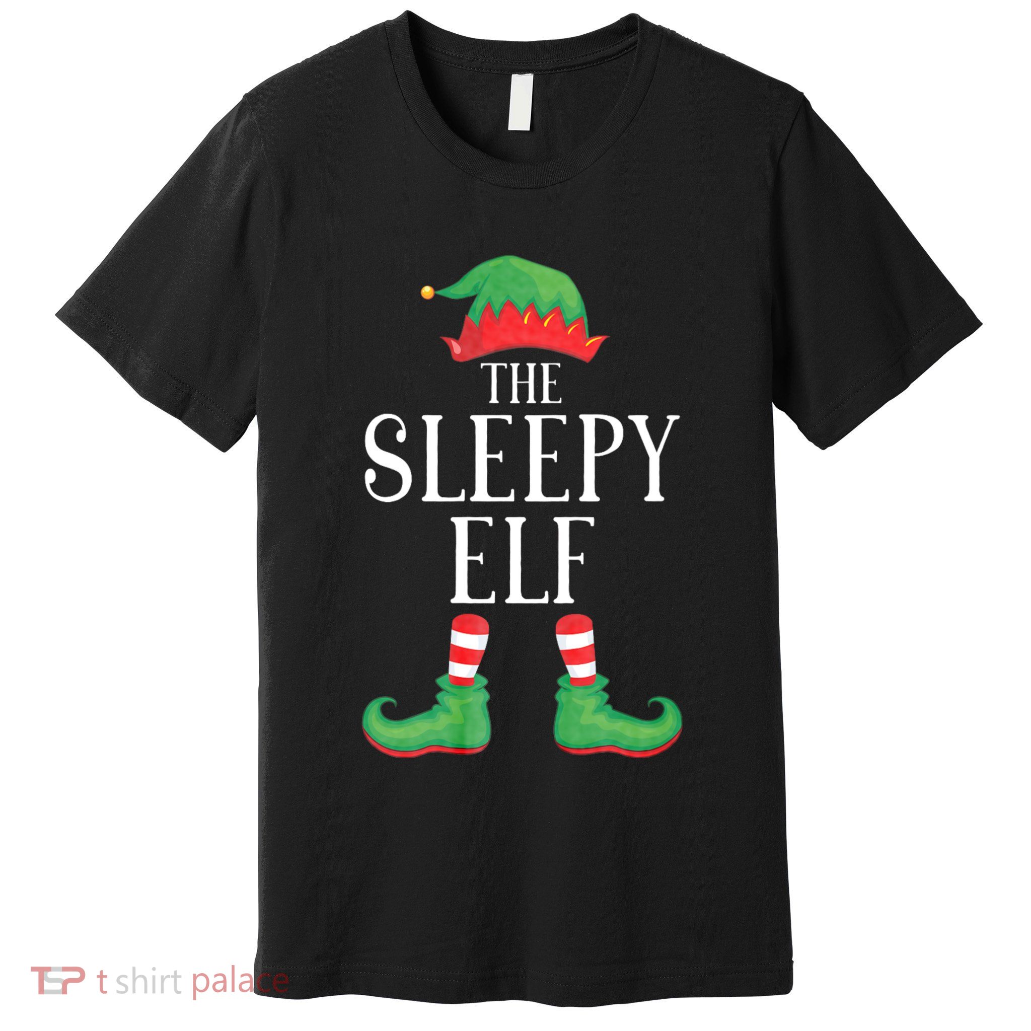 Sleepy Elf Matching Group Xmas Funny Family Christmas Premium T-Shirt