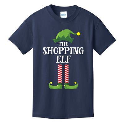 Shopping Elf Matching Family Group Christmas Party Kids T-Shirt