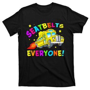 Seatbelts Everyone Magic School Bus Driver Halloween Costume T-Shirt