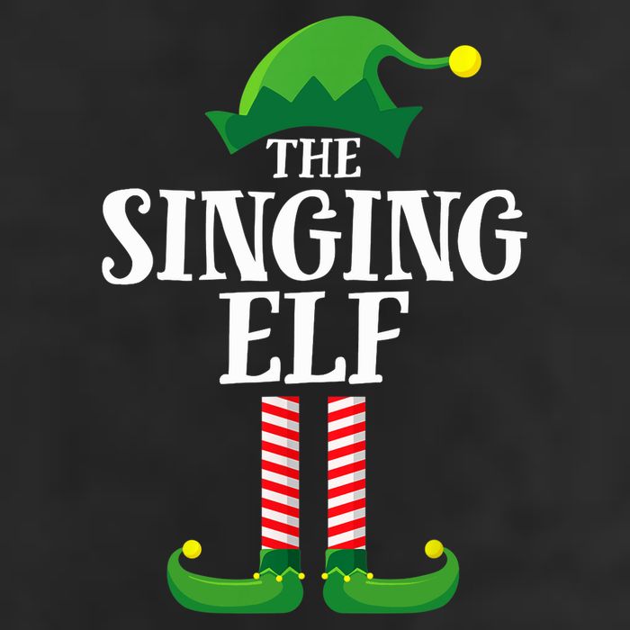 Singing Elf Matching Family Group Christmas Party 7 Panel Mesh Trucker Snapback Hat