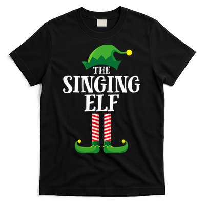 Singing Elf Matching Family Group Christmas Party T-Shirt