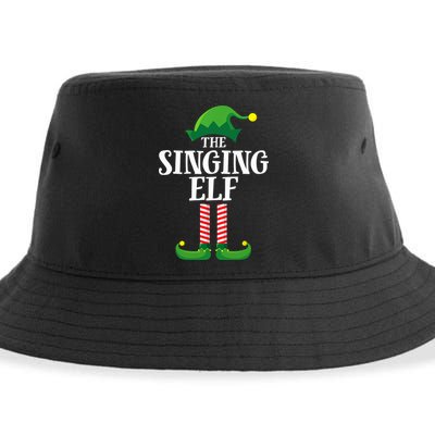 Singing Elf Matching Family Group Christmas Party Sustainable Bucket Hat