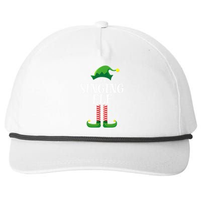 Singing Elf Matching Family Group Christmas Party Snapback Five-Panel Rope Hat