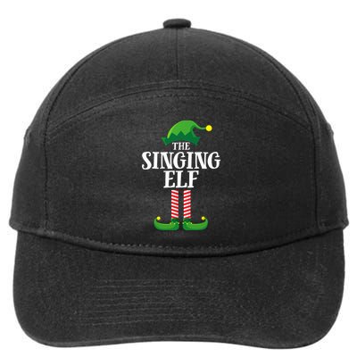 Singing Elf Matching Family Group Christmas Party 7-Panel Snapback Hat