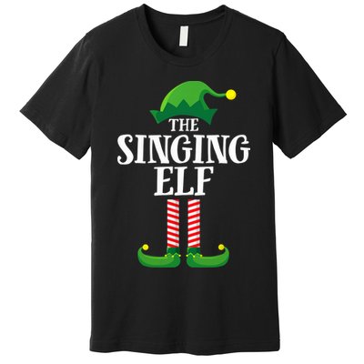 Singing Elf Matching Family Group Christmas Party Premium T-Shirt