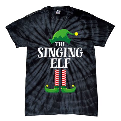 Singing Elf Matching Family Group Christmas Party Tie-Dye T-Shirt