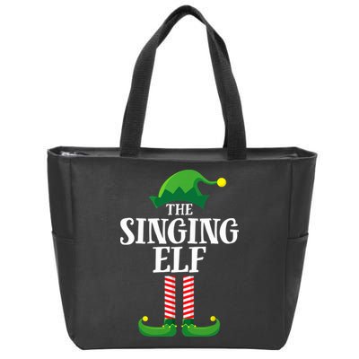 Singing Elf Matching Family Group Christmas Party Zip Tote Bag