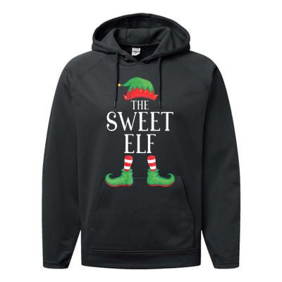 Sweet Elf Matching Group Xmas Funny Family Christmas Performance Fleece Hoodie