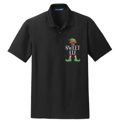 Sweet Elf Matching Group Xmas Funny Family Christmas Dry Zone Grid Polo