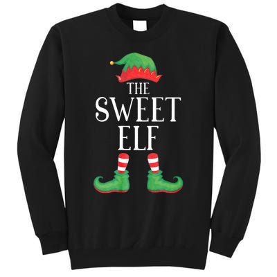 Sweet Elf Matching Group Xmas Funny Family Christmas Tall Sweatshirt