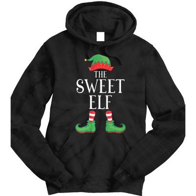 Sweet Elf Matching Group Xmas Funny Family Christmas Tie Dye Hoodie