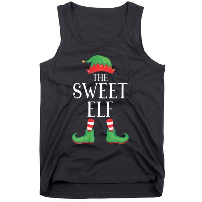 Sweet Elf Matching Group Xmas Funny Family Christmas Tank Top