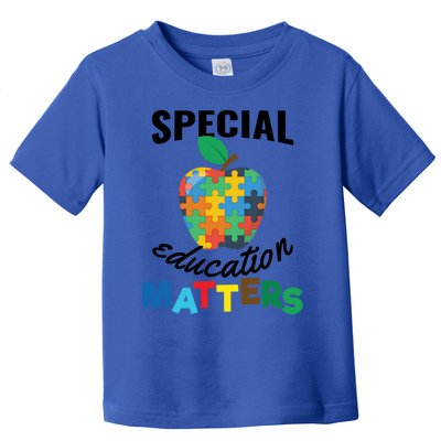 Special Education Matters Autism Awareness Gift Cute Gift Toddler T-Shirt