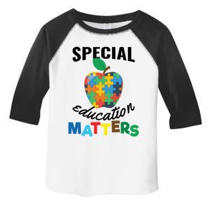 Special Education Matters Autism Awareness Gift Cute Gift Toddler Fine Jersey T-Shirt