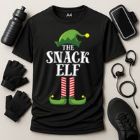 Snack Elf Matching Family Group Christmas Party Cooling Performance Crew T-Shirt