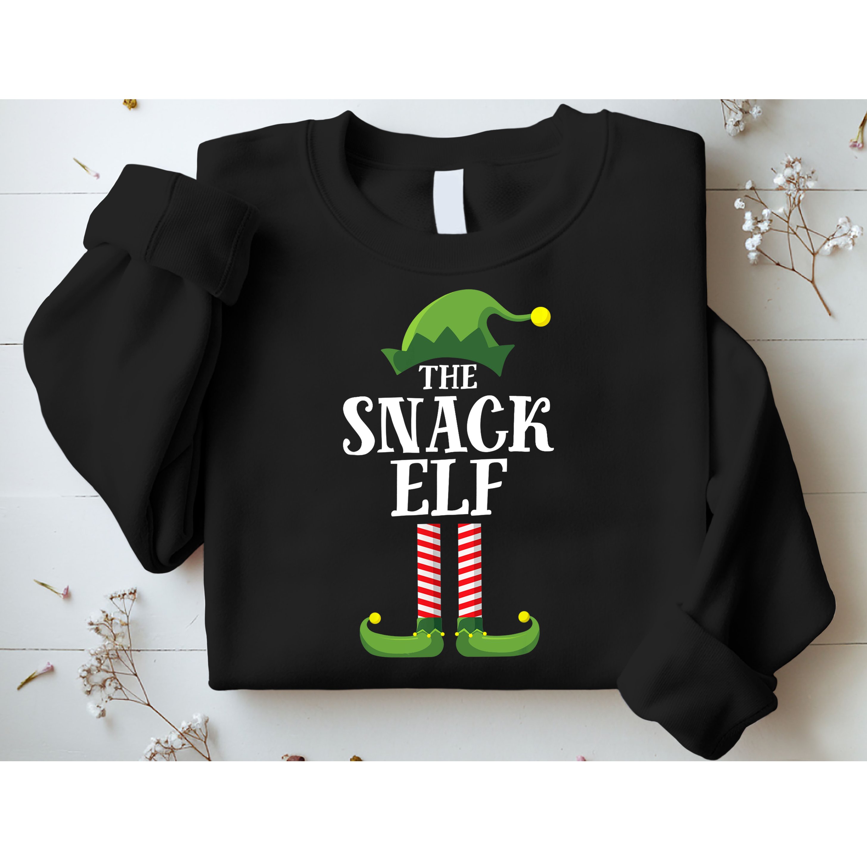 Snack Elf Matching Family Group Christmas Party Sweatshirt