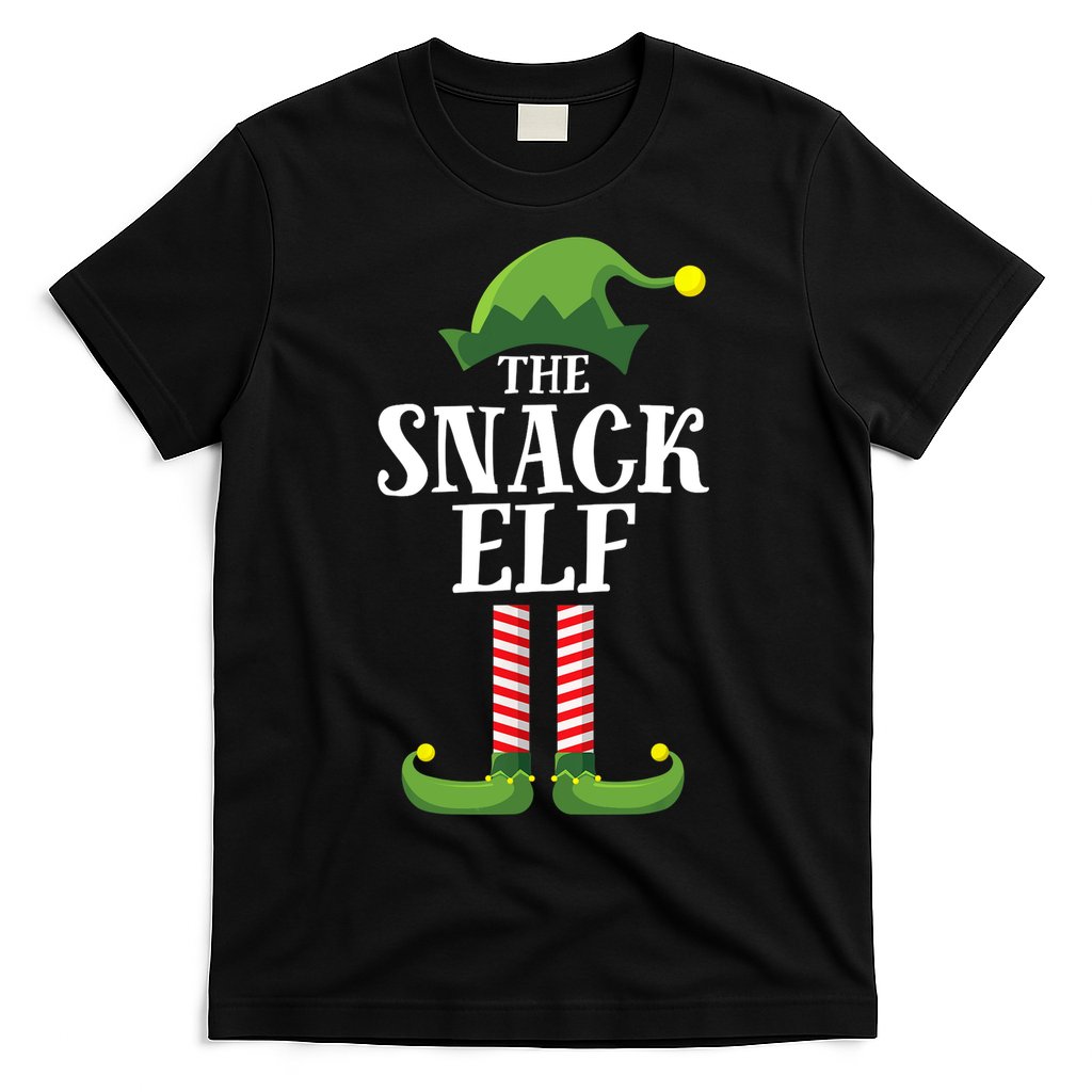 Snack Elf Matching Family Group Christmas Party T-Shirt