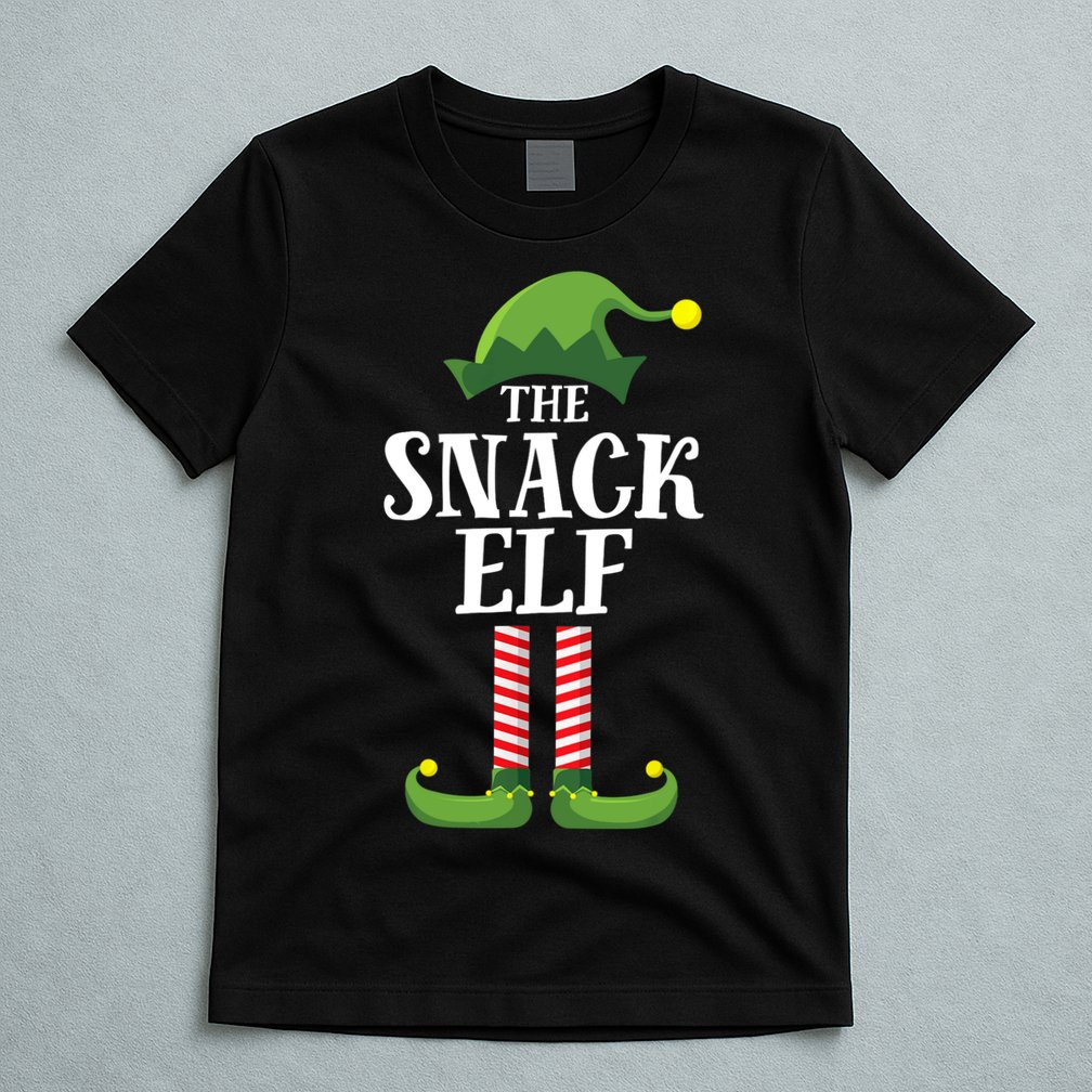 Snack Elf Matching Family Group Christmas Party T-Shirt