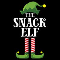 Snack Elf Matching Family Group Christmas Party 7-Panel Snapback Hat