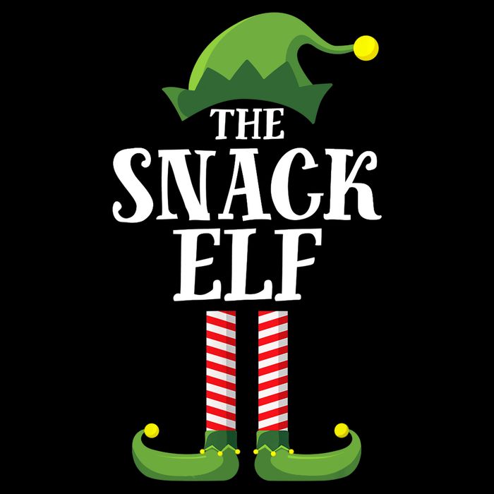 Snack Elf Matching Family Group Christmas Party 7-Panel Snapback Hat