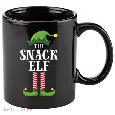 Snack Elf Matching Family Group Christmas Party 11oz C Handle Ceramic Mug