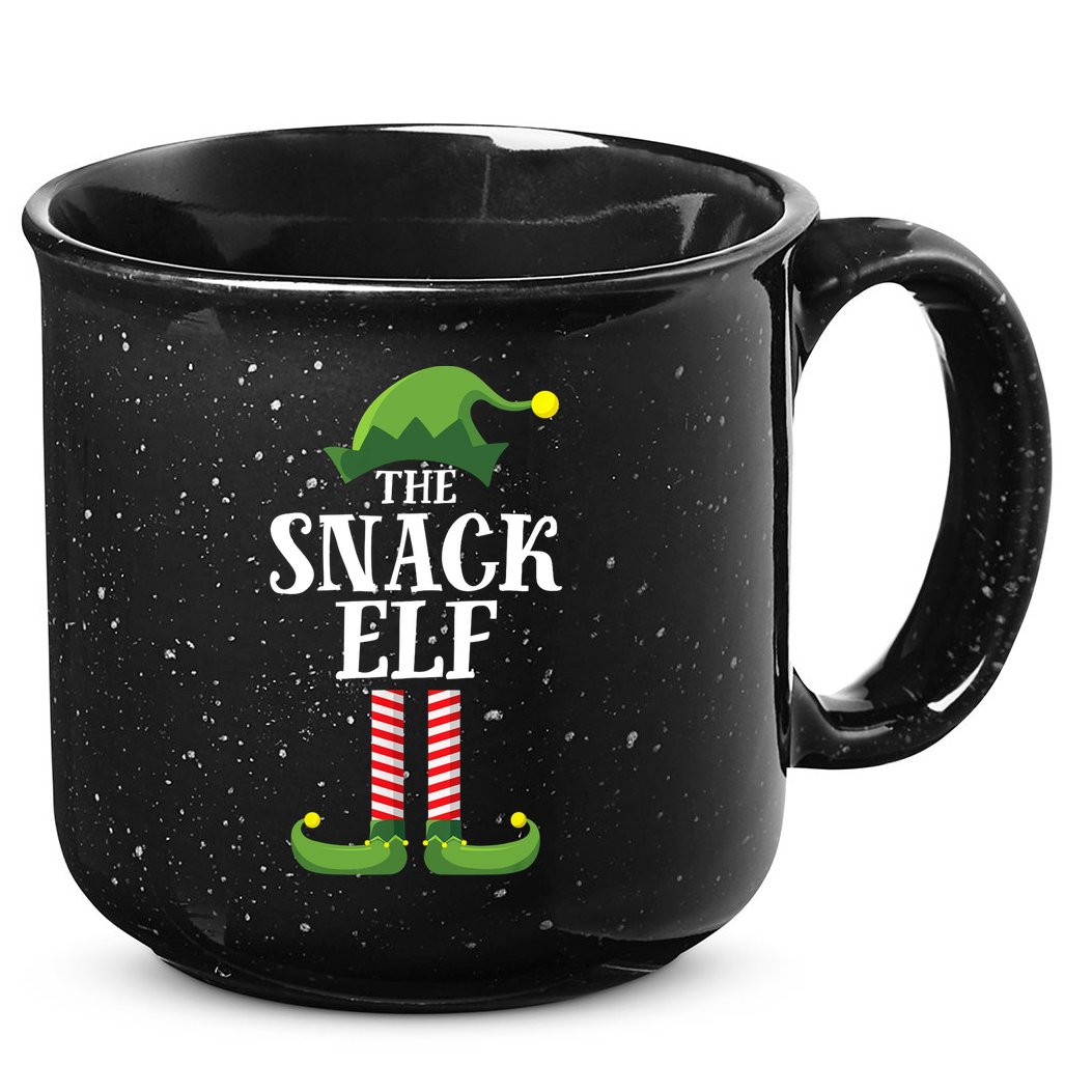 Snack Elf Matching Family Group Christmas Party 15oz Campfire Ceramic Mug