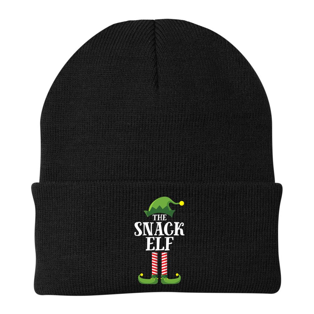 Snack Elf Matching Family Group Christmas Party Beanie