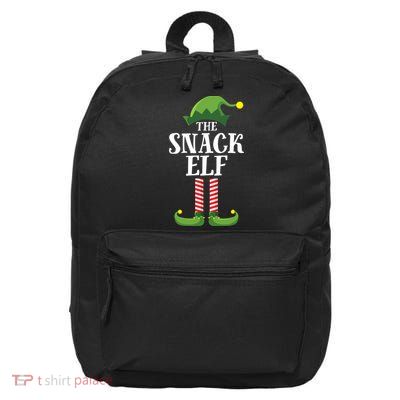 Snack Elf Matching Family Group Christmas Party 16 in Basic Backpack