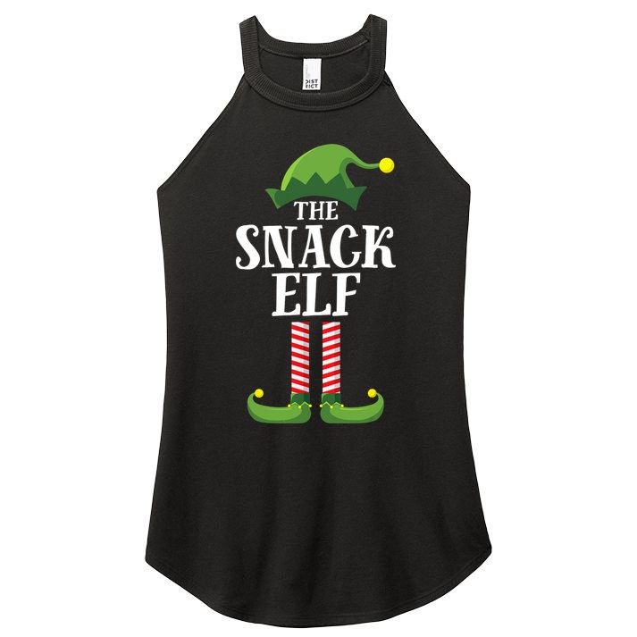 Snack Elf Matching Family Group Christmas Party Women's Perfect Tri Rocker Tank