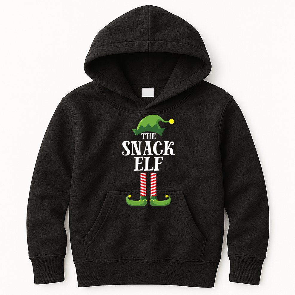 Snack Elf Matching Family Group Christmas Party Kids Hoodie