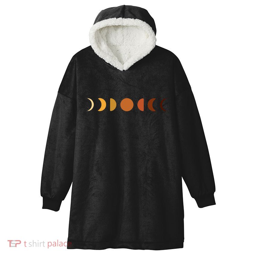 Solar Eclipse Moon Hooded Wearable Blanket