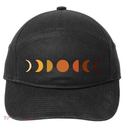 Solar Eclipse Moon 7-Panel Snapback Hat