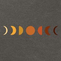 Solar Eclipse Moon Cotton Canvas Backpack