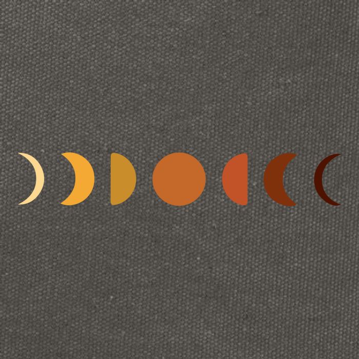 Solar Eclipse Moon Cotton Canvas Backpack