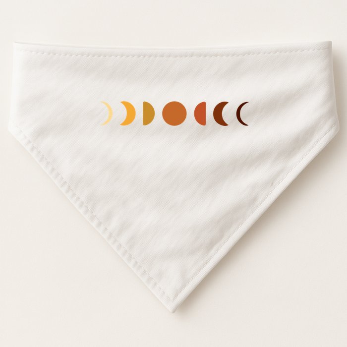 Solar Eclipse Moon USA-Made Doggie Bandana