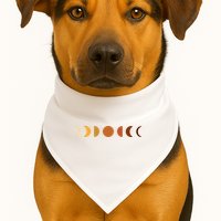Solar Eclipse Moon USA-Made Doggie Bandana