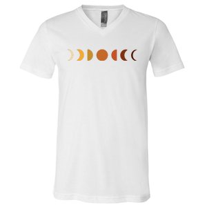 Solar Eclipse Moon V-Neck T-Shirt