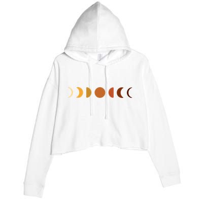 Solar Eclipse Moon Crop Fleece Hoodie