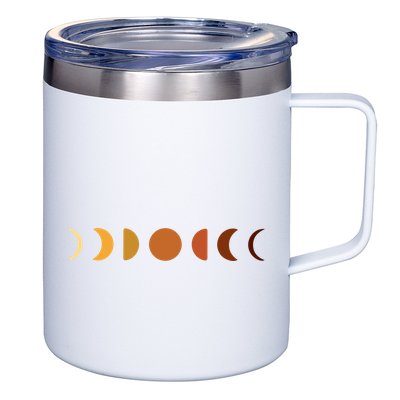 Solar Eclipse Moon 12oz Stainless Steel Coffee Mug