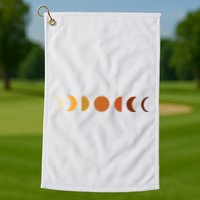 Solar Eclipse Moon Golf Towel